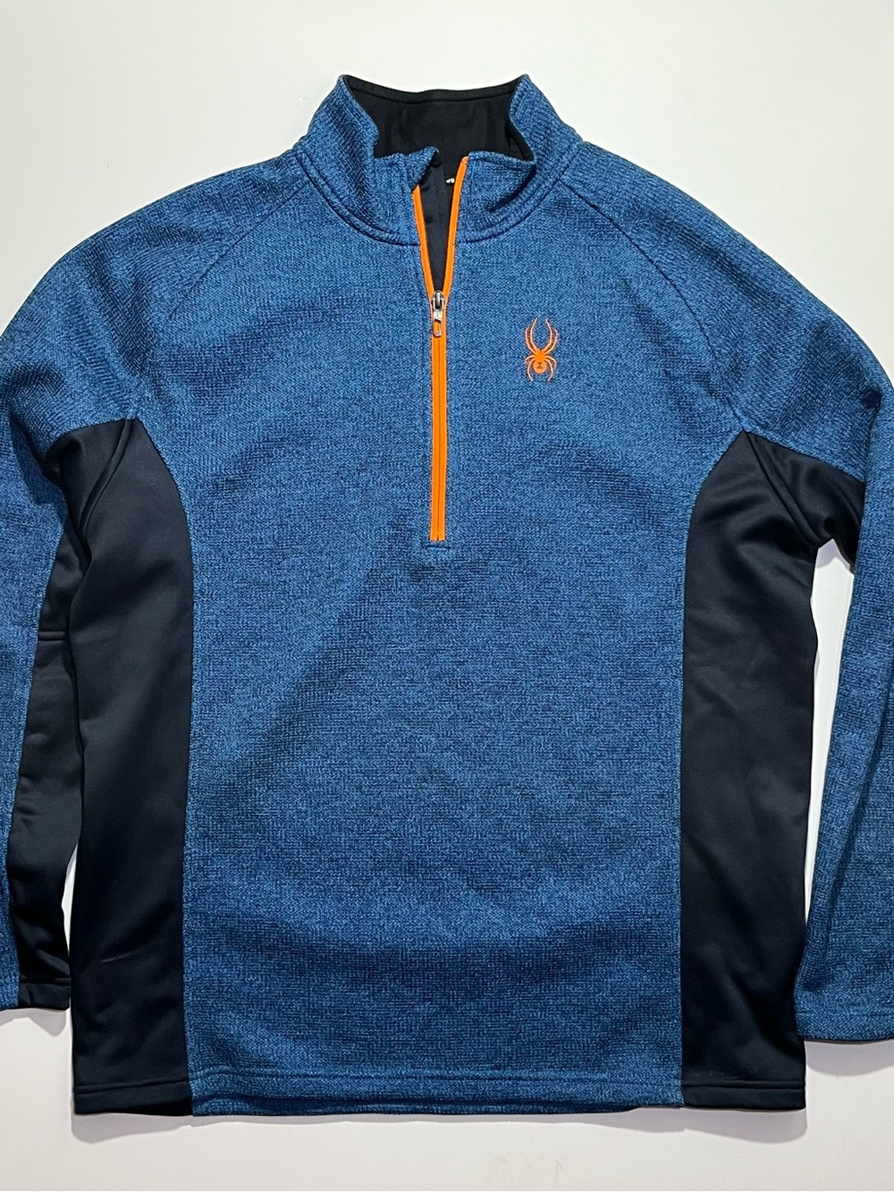 Men’s Spyder 1/4 Zip Pullover Sweater, XL, Blue